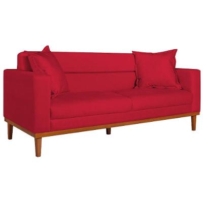 Sofá 2 Lugares Viena Suede - Amarena Móveis Cor Vermelho