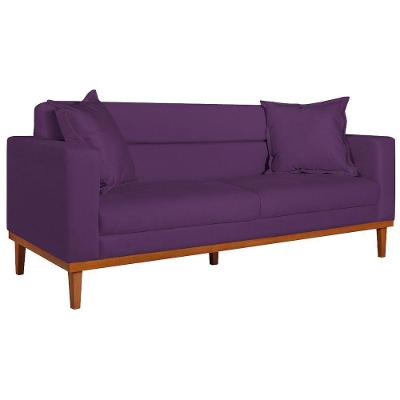 Sofá 2 Lugares Viena Suede - Amarena Móveis Cor Roxo