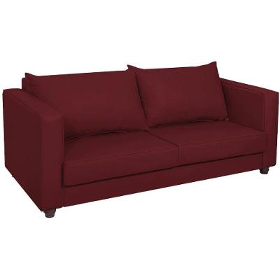 Sofá 2 Lugares Lisboa Suede - Amarena Móveis Cor Bordô