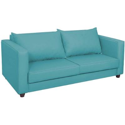 Sofá 2 Lugares Lisboa Suede - Amarena Móveis Cor Azul Turquesa