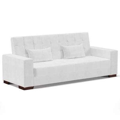 Sofá Cama Para Sala De Estar Lisboa Couríssimo Branco