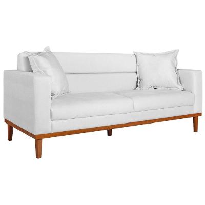 Sofá 2 Lugares Viena Suede - Amarena Móveis Cor Branco