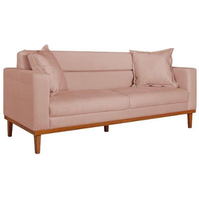 Sofá 2 Lugares Viena Suede - Amarena Móveis Cor Rosê
