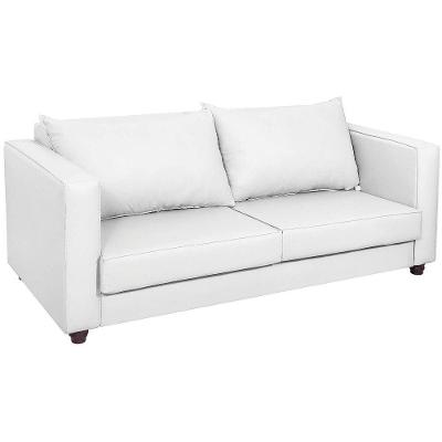 Sofá 2 Lugares Lisboa Suede - Amarena Móveis Cor Branco