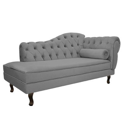 Diva Recamier Diana 130Cm Lado Esquerdo Suede - Amarena Móveis Cor Cinza
