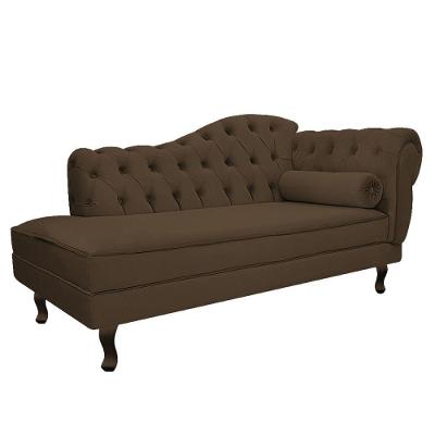 Diva Recamier Diana 130Cm Lado Esquerdo Suede - Amarena Móveis Cor Marrom