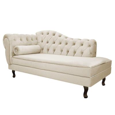 Diva Recamier Diana 130Cm Lado Direito Suede - Amarena Móveis Cor Bege