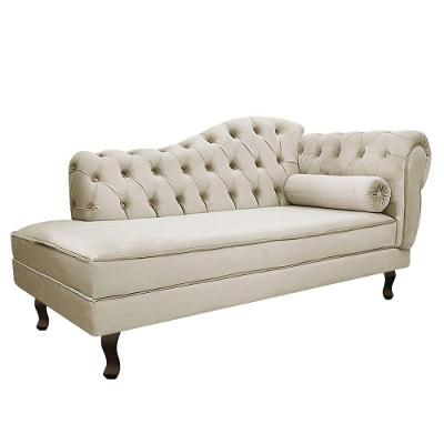 Diva Recamier Diana 160Cm Lado Esquerdo Linho - Doce Sonho Móveis Cor Bege