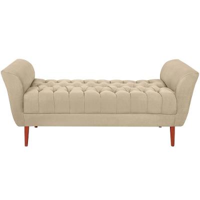 Recamier Grecia 150cm Suede Bege Mpassos Bege