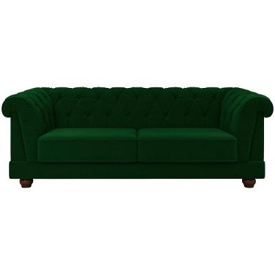 Sofa 3 Lugares 220 Cm Ponteio Veludo Sl 947 Moll Sl 947