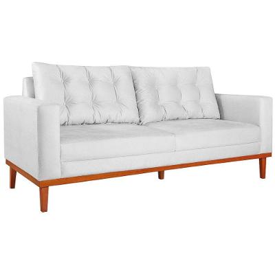 Sofá 2 Lugares Dubai Suede Branco