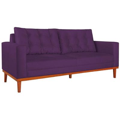 Sofá 2 Lugares Dubai Suede Roxo
