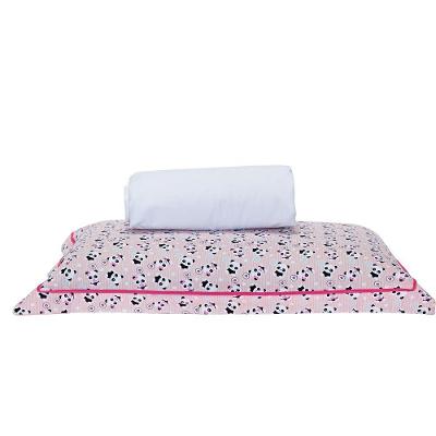 Jogo Cama Panda Rosê branco Solteiro 02 Peças 140 Fios