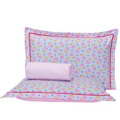 Jogo Cama Ursinha Rosa Queen 03 Peças 140 Fios
