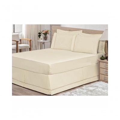 Saia para Cama Box Casal King 01 Peça Palha Bordados Ricardo