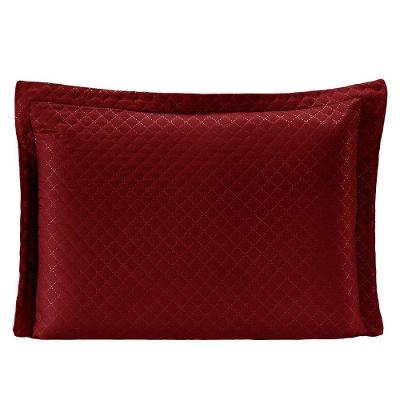 Porta Travesseiro Vermelho branco Avulso Dupla Face