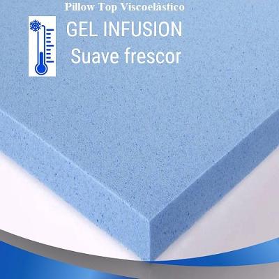 Pillow Top Visco Nasa Gel Cristais de Energia King Aumar