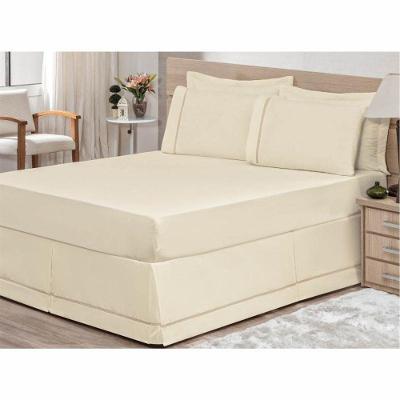 Saia para Cama Box Casal Queen 01 Peça Palha