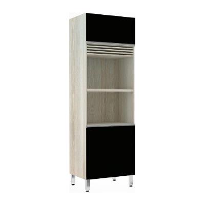 Paneleiro 70cm 3 Portas com Espaço para Forno e Micro-ondas