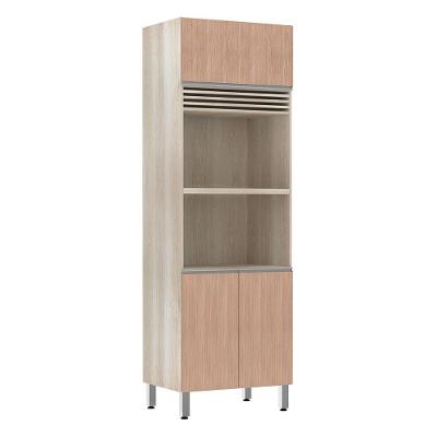 Paneleiro 70cm 3 Portas com Espaço para Forno e Micro-ondas