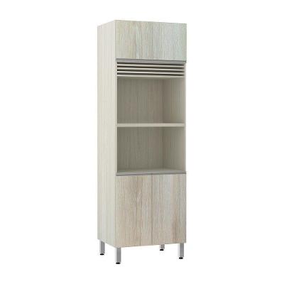 Paneleiro 70cm 3 Portas com Espaço para Forno e Micro-ondas
