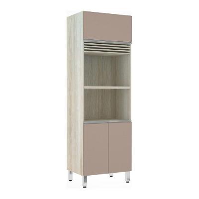 Paneleiro 70cm 3 Portas com Espaço para Forno e Micro-ondas