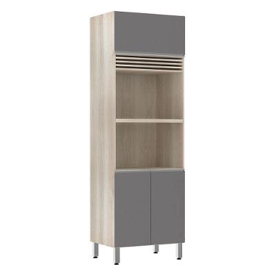 Paneleiro 70cm 3 Portas com Espaço para Forno e Micro-ondas