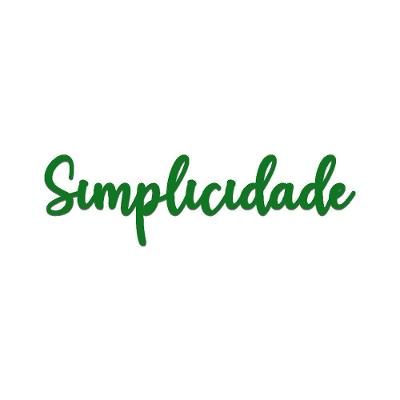 Arte Simplicidade 38cmx11cm - Cria Arte Laser Verde