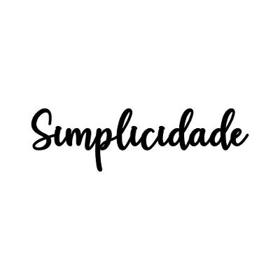 Arte Simplicidade 38cmx11cm - Cria Arte Laser Preto
