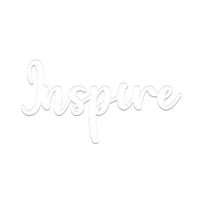 Arte Inspire 35cmx18cm - Cria Arte Laser Branco