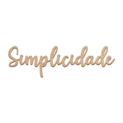 Arte Simplicidade Mdf Cru 38cmx11cm - Cria Arte Laser Cru