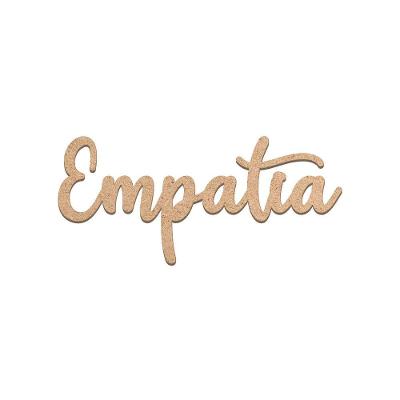 Arte Empatia Mdf Cru 35cmx16cm - Cria Arte Laser Cru