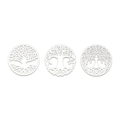Decoração Círculos árvore Da Vida 95cmx29cm - Cria Arte Laser Branco