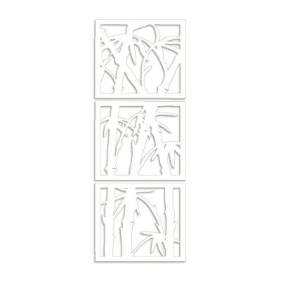 Kit De Quadros Bamboo 30cmx26cm - Cria Arte Laser Branco