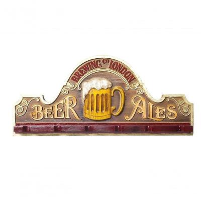 Placa Decorativa Suporte Copos, Porta-espetos - Beer Ales