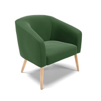 Poltrona Stella Suede Pés Palito Natural - D'rossi Cor Verde