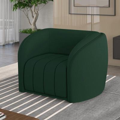 Poltrona Decorativa Sala De Estar Adam Veludo Verde G45 - Gran Belo