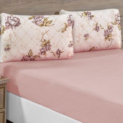 Jogo De Cama Lençol Siena Queen 3 Peças Rosê