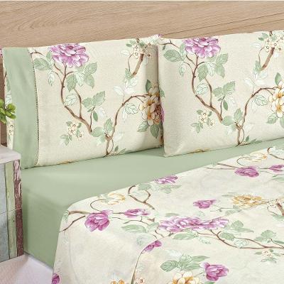 Jogo De Cama Naturale Solteiro 3 Peças Palha Verde