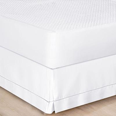 Saia Cama Casal Queen Box Branca