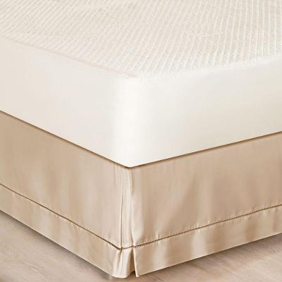 Saia Cama Casal Padrão Box Cáqui