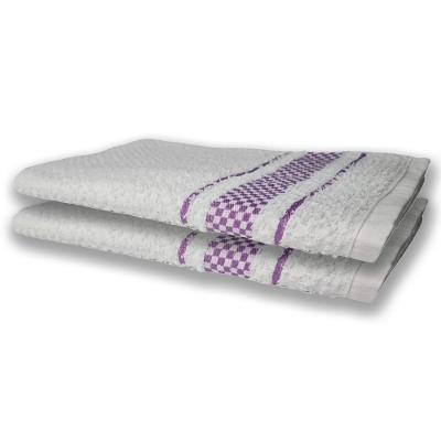 2 Panos De Prato Atoalhado Felpudo 370G/M² Premium Roxo