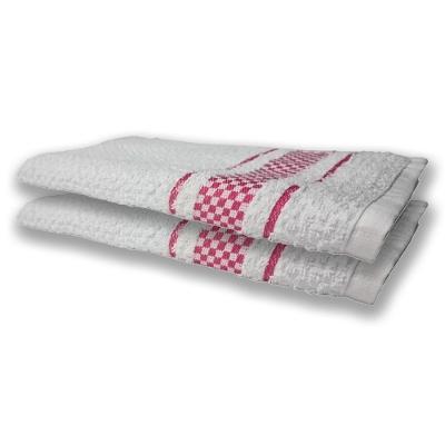 2 Panos De Prato Atoalhado Felpudo 370G/M² Premium Rosa