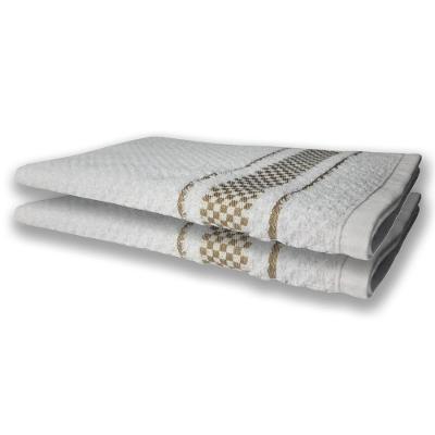 2 Panos De Prato Atoalhado Felpudo 370G/M² Premium Marrom