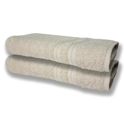 2 Toalhas Super Felpudas Grande E Grossa Algodão 80x150 Bege