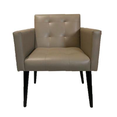 Poltrona Luca Plus Ideal Sala De Recepção Em Tecido Sintético - Bege - Cor: Bege