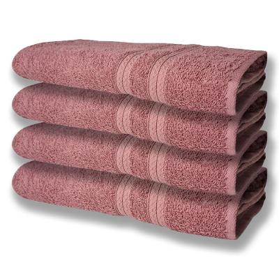 4 Toalhas Super Felpudas Grande E Grossa Algodão 80x150 Rosê.