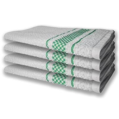 4 Panos De Prato Atoalhado Felpudo 370G/M² Premium Verde