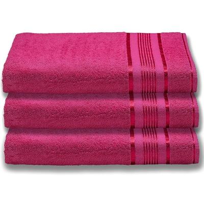 3 Toalhas Super Gigante Grossa Abraça O Corpão 80x180 Egito Rosa