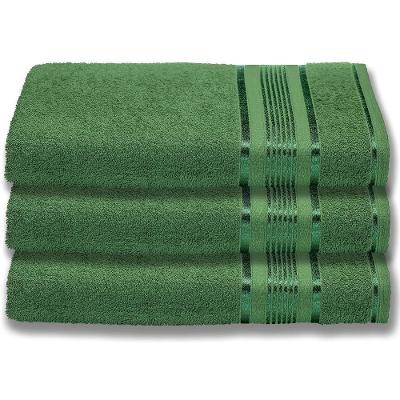 3 Toalhas Super Gigante Grossa Abraça O Corpão 80x180 Egito Verde